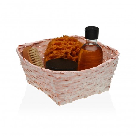CESTA CUADRADA ROSA 20
