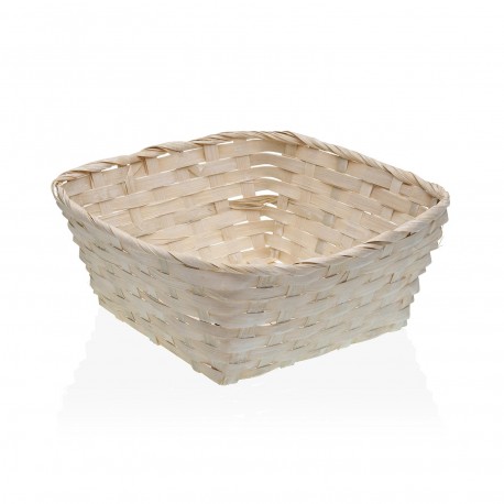 CESTA CUADRADA NATURAL 20CM