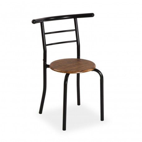 JUEGO MESA/2 SILLAS NEGRO