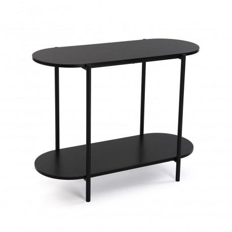 CONSOLA METAL NEGRO 90x70