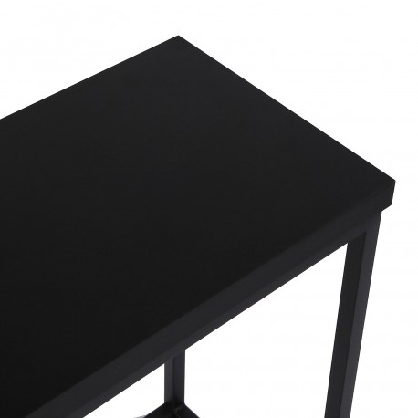 CONSOLA METAL NEGRO 110x60