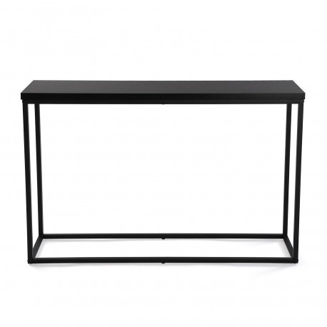 CONSOLA METAL NEGRO 120x80