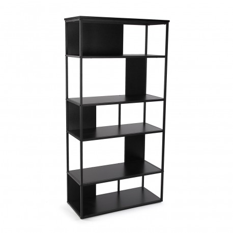 ESTANTERIA METAL NEGRO 160x80