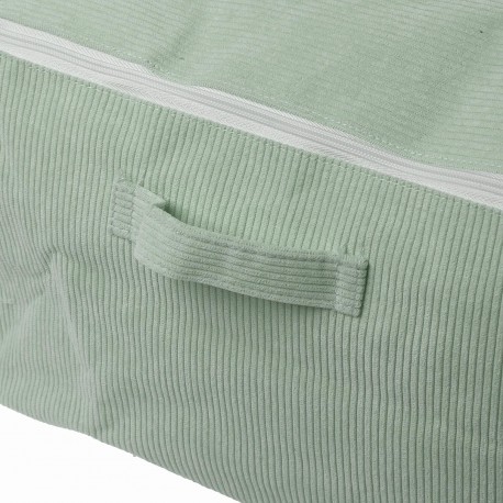 CAJA ALMACENAMIENTO CORDUROY MENTA M