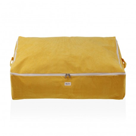 CAJA ALMACENAMIENTO CORDUROY AMARILLA XL