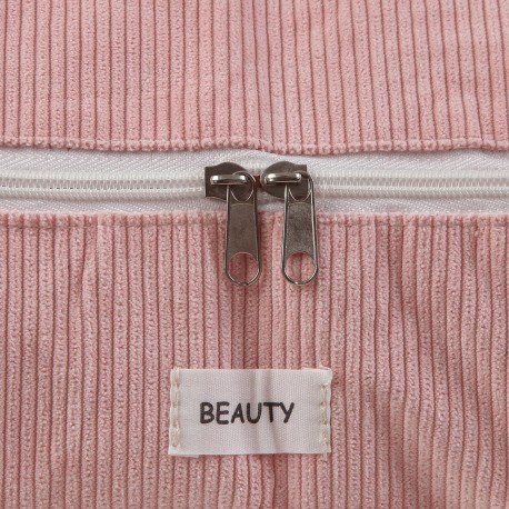 CAJA ALMACENAMIENTO CORDUROY ROSA XL