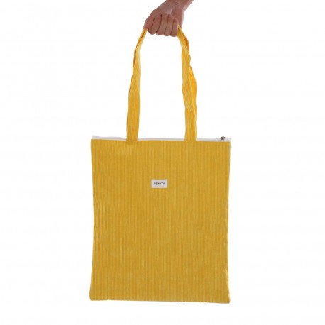 BOLSO CORDUROY AMARILLO