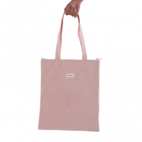 BOLSO CORDUROY ROSA