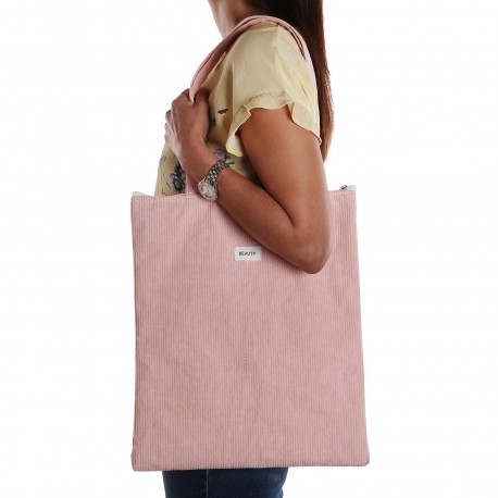 BOLSO CORDUROY ROSA