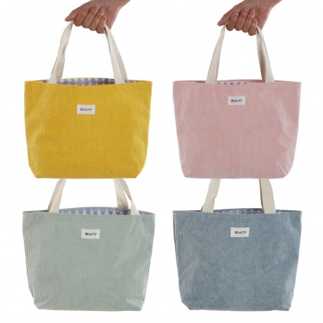 BOLSA  CORDUROY AMARILLA