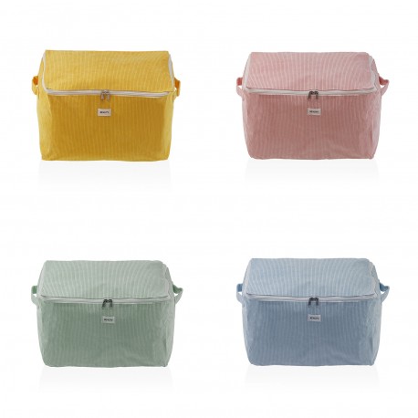 CAJA ALMACENAMIENTO CORDUROY AZUL M