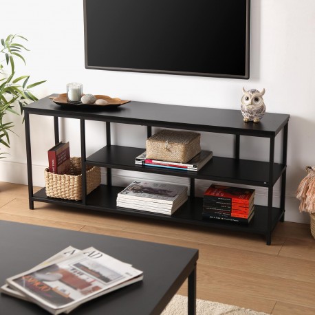 MUEBLE DE TV METAL NEGRO
