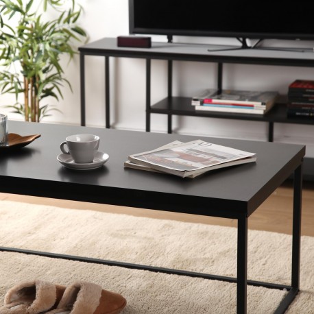 MESA DE CENTRO METAL NEGRO