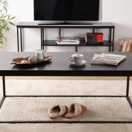 MESA DE CENTRO METAL NEGRO