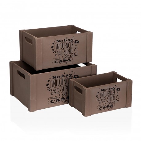 SET 3 CAJAS MADERA INFLUENCER