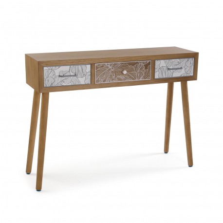 CONSOLA DE 3 CAJONES PALM GREY