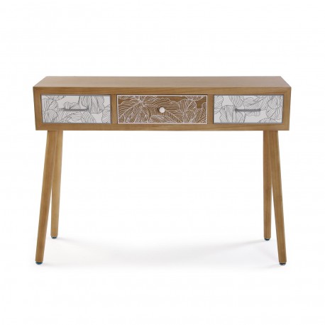 CONSOLA DE 3 CAJONES PALM GREY