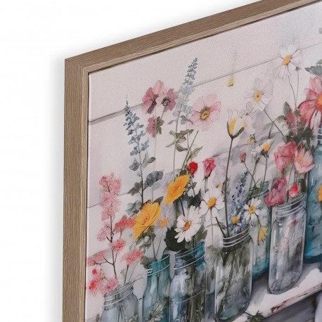 LIENZO 40 x 40 FLORES SILVESTRES