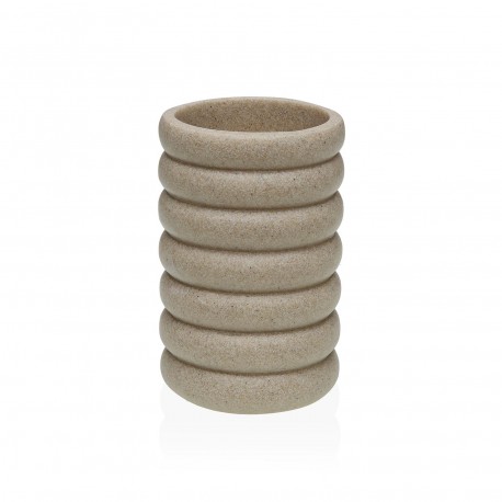 VASO PARA CEPILLOS BEIGE