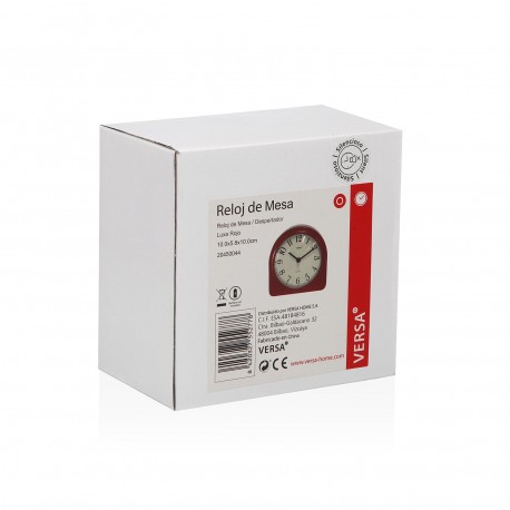 RELOJ DE MESA DESPERTADOR LUXA ROJO