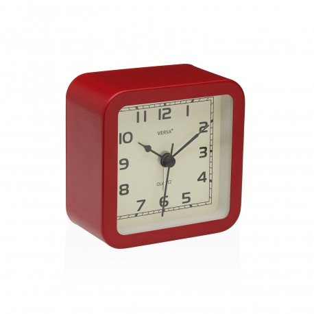 RELOJ DE MESA DESPERTADOR ALVO ROJO