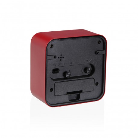 RELOJ DE MESA DESPERTADOR ALVO ROJO