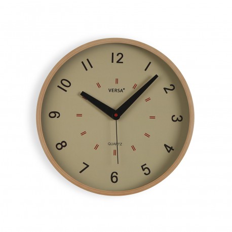RELOJ DE PARED BEIGE 30CM
