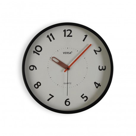RELOJ DE PARED NEGRO 30CM