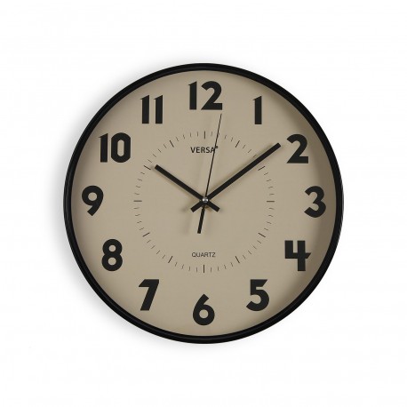 RELOJ DE PARED BEIGE 30CM