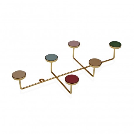 PERCHERO PARED 6 GANCHOS