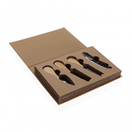 SET UTENSILIOS PARA QUESO CON ABRIDOR