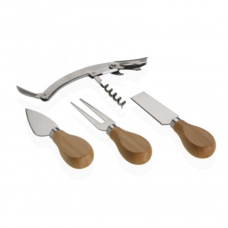 SET UTENSILIOS PARA QUESO CON ABRIDOR