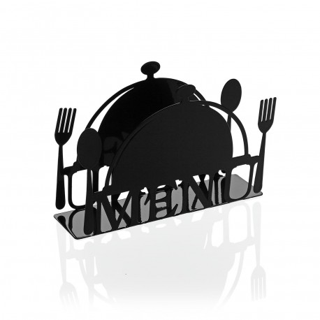 SERVILLETERO "MENU" METALICO