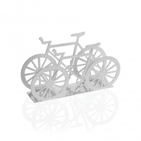 SERVILLETERO BICI METALICA BLANCA