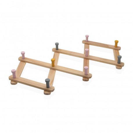 PERCHERO EXPANDIBLE DE PARED DE MADERA