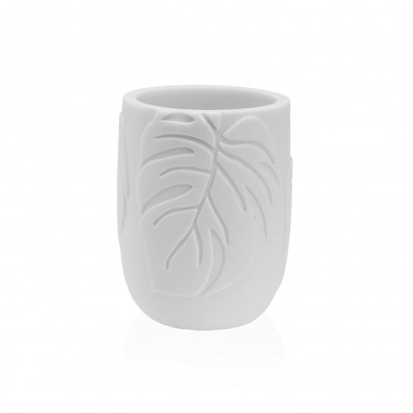 PORTACEPILLOS PALM LEAVES BLANCO