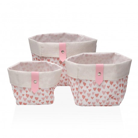 SET 3 CESTAS CUADRADAS AMORE