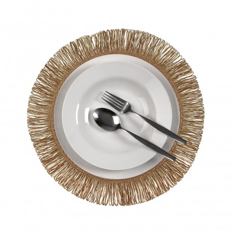 SALVAMANTEL CON  FLECOS MARRON
