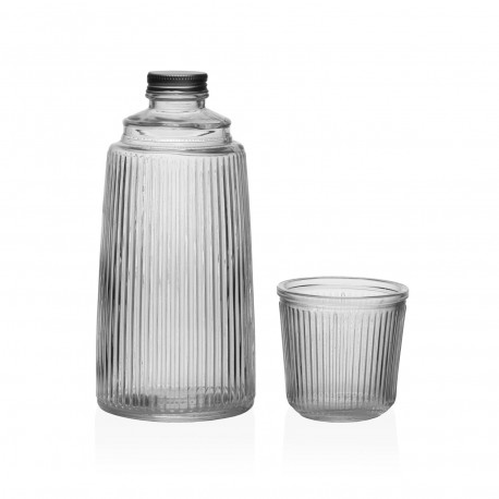 BOTELLA  CON VASO CRISTAL