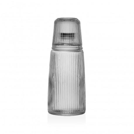 BOTELLA  CON VASO CRISTAL