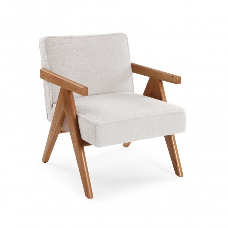 SILLON CON REPOSABRAZOS LIAM BLANCO