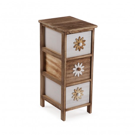 CAJONERA 3 CAJONES VERDOR 26X32X63