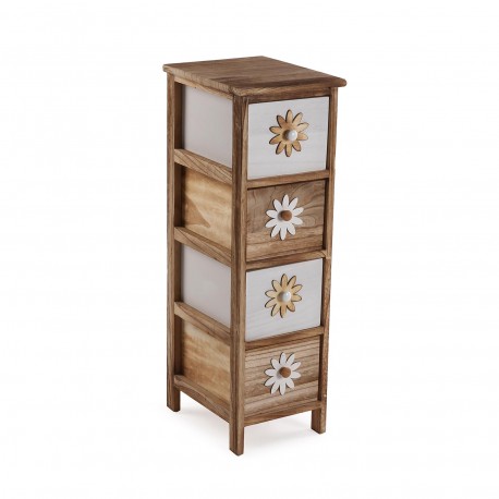 CAJONERA 4 CAJONES VERDOR 26X32X81