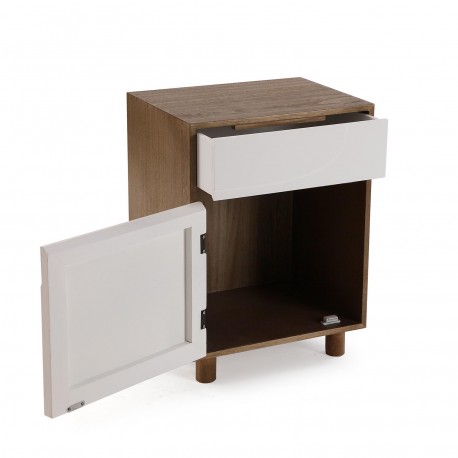 MESITA DE NOCHE 2 CAJONES EAMES