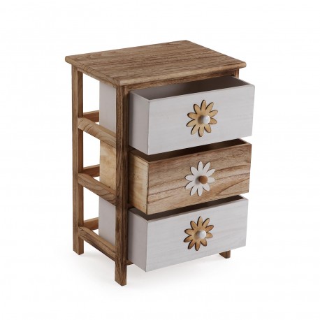 CAJONERA 3 CAJONES VERDOR 40X29X58