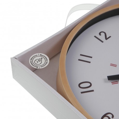 RELOJ DE PARED BLANCO 30CM