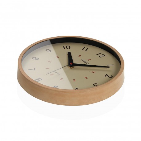 RELOJ DE PARED BEIGE 30CM