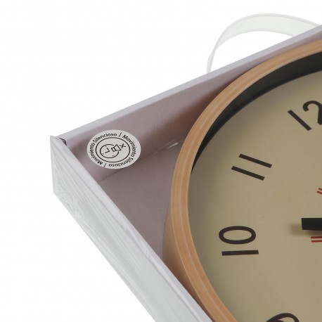 RELOJ DE PARED BEIGE 30CM