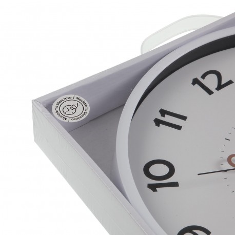 RELOJ DE PARED BLANCO 30CM