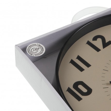 RELOJ DE PARED BEIGE 30CM